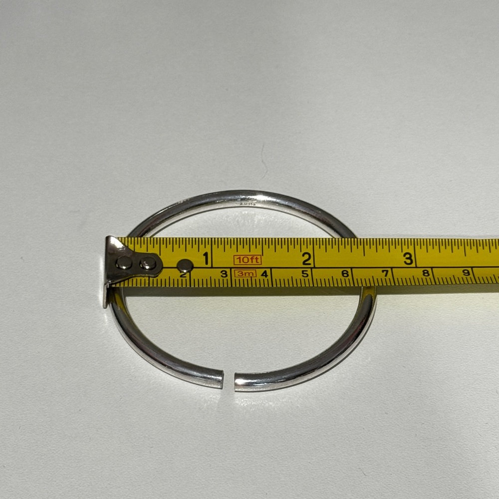 Silver Bangle Bracelet Adjustable Silver 999 - image 4